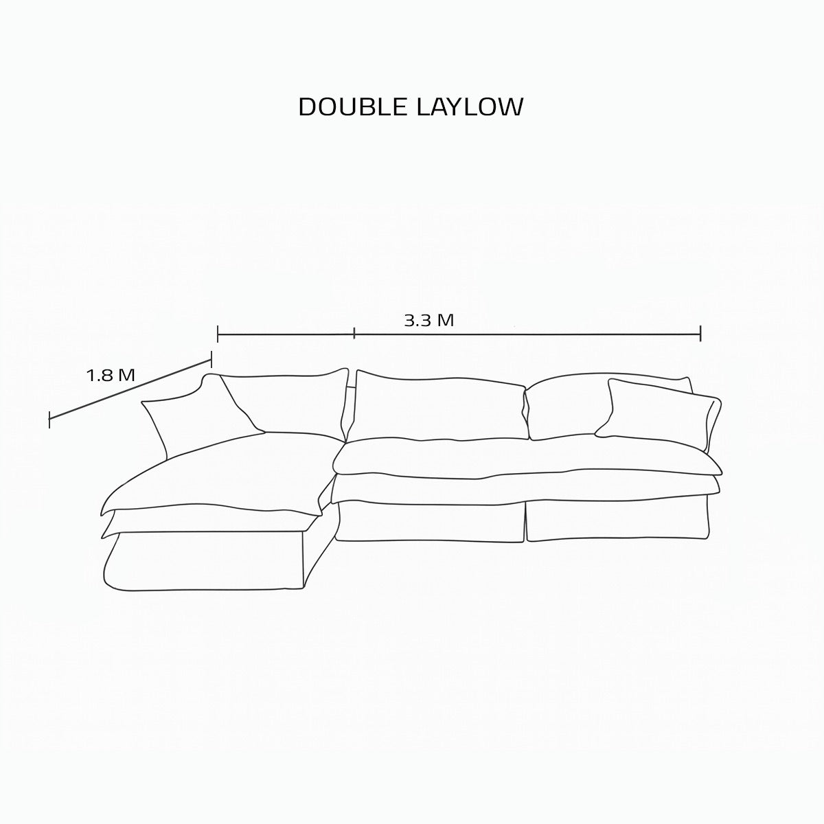 Merossa Double Laylow Sofa