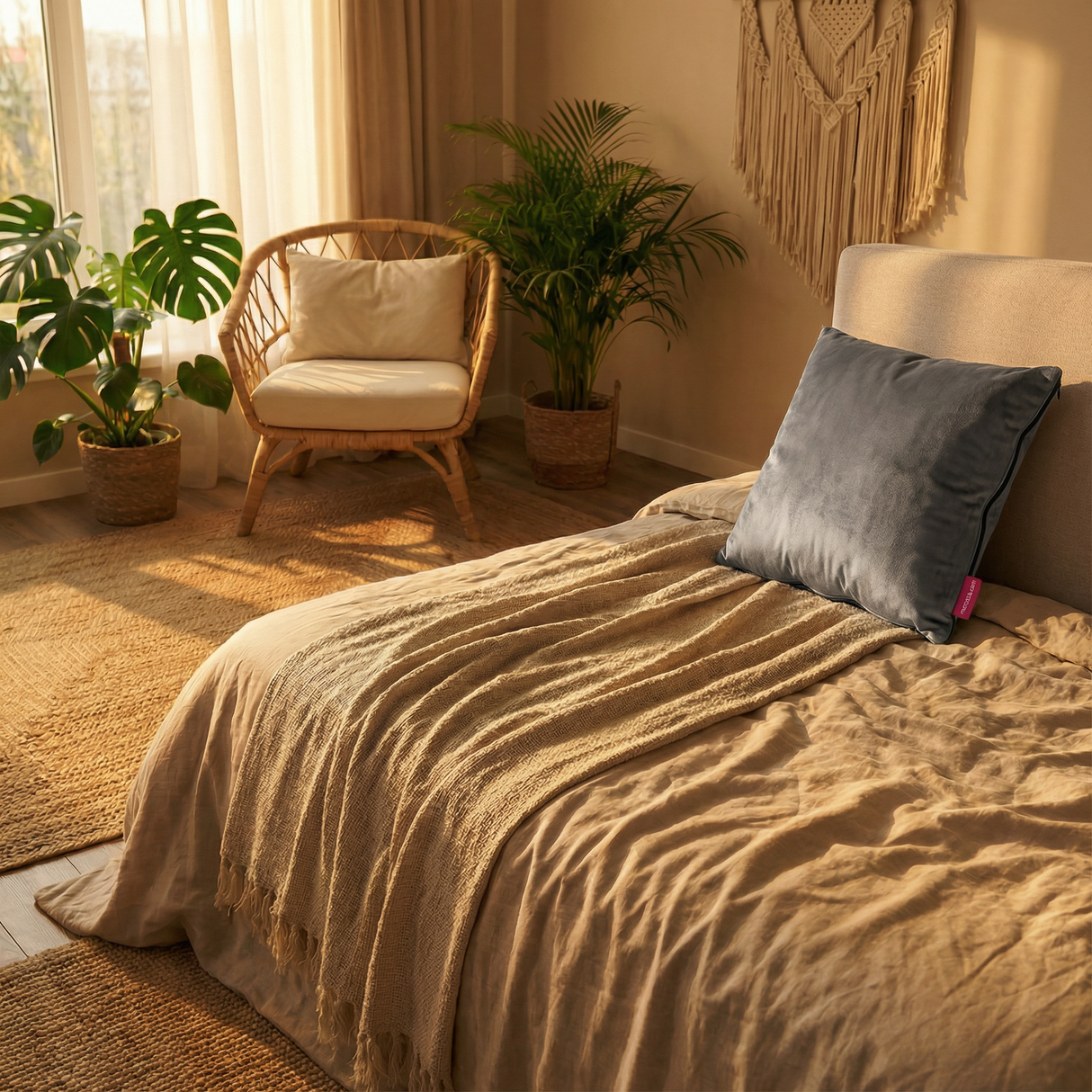 2 in 1 Cushion & Blanket - Gray