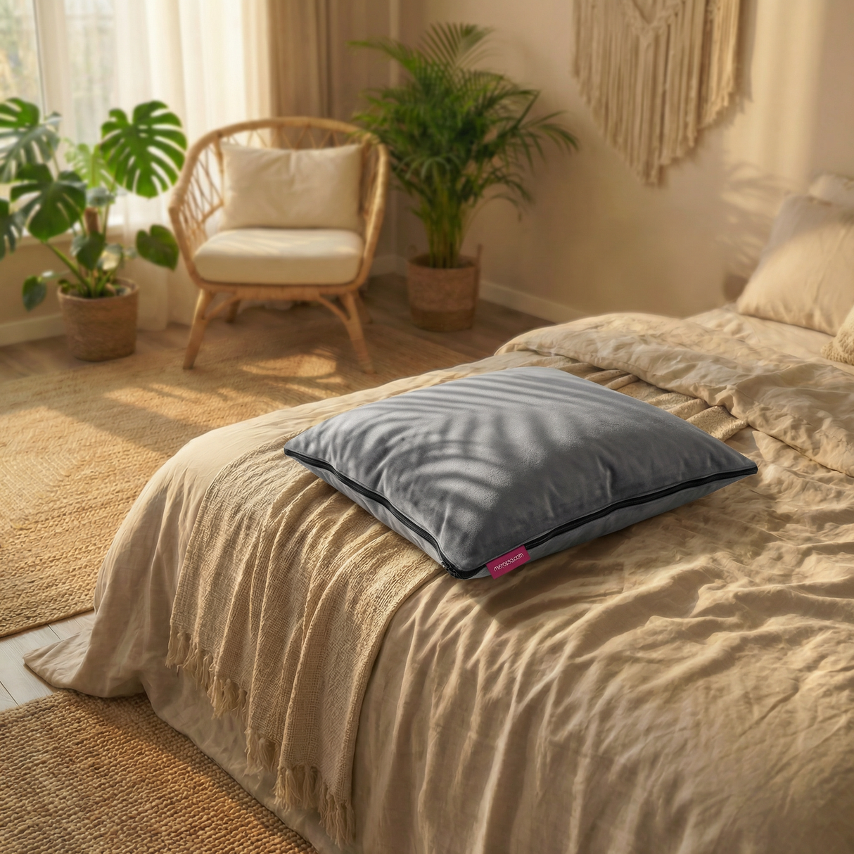 2 in 1 Cushion & Blanket - Gray