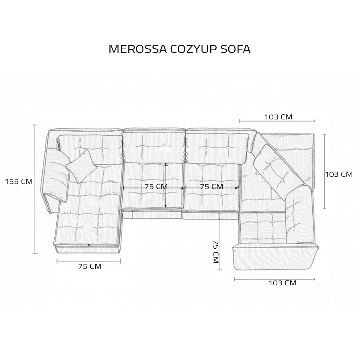 Merossa CozyUp Sofa - Merossa