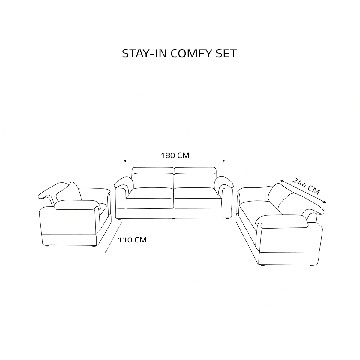 Stay - in comfy set - Merossa