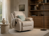 Roka Compact Recliner with high-end velvet texture