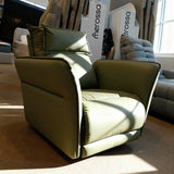 Slim Leather Recliner