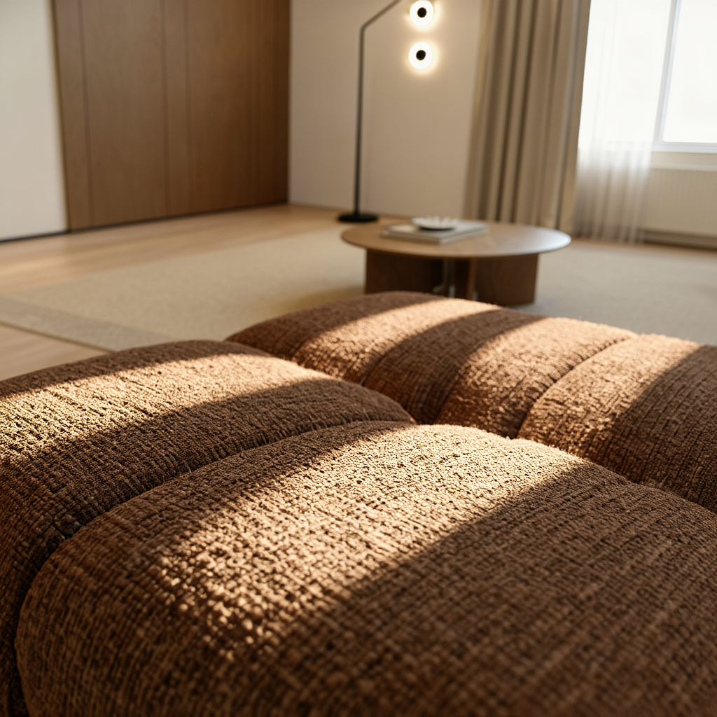 Modern Grey Fabric Lounge Chair