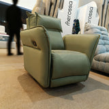 Slim Leather Recliner