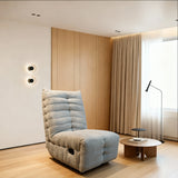 Modern Grey Fabric Lounge Chair