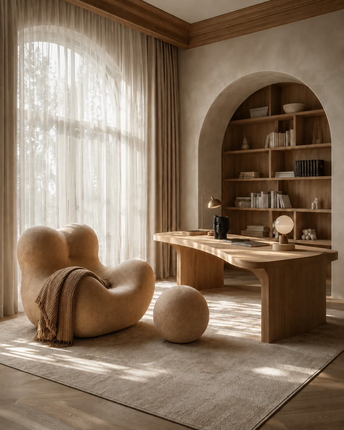 Bubble Lounge Chair + Footrest