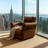 Slim Leather Recliner
