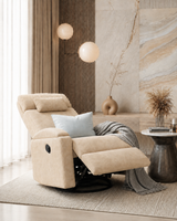 Nook Slim Recliner with premium velvet texture
