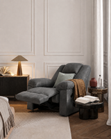 Co-Sleep Recliner with premium velvet texture