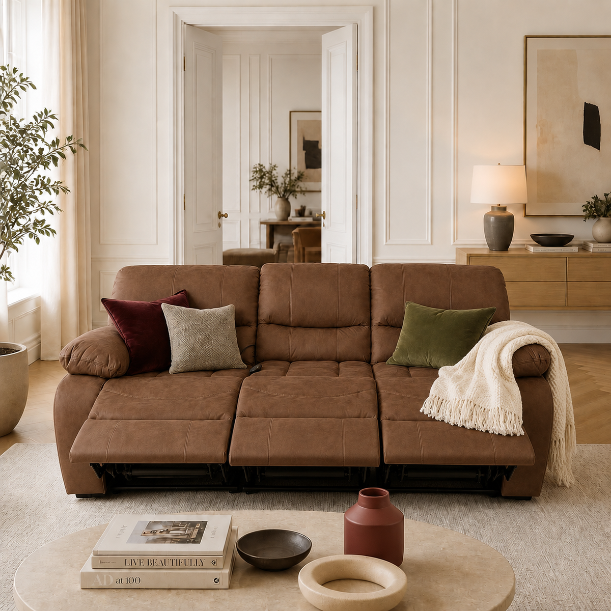 Roca Recliner Sofa – Triple