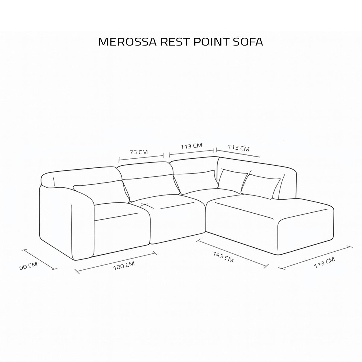 Merossa Rest Point Sofa