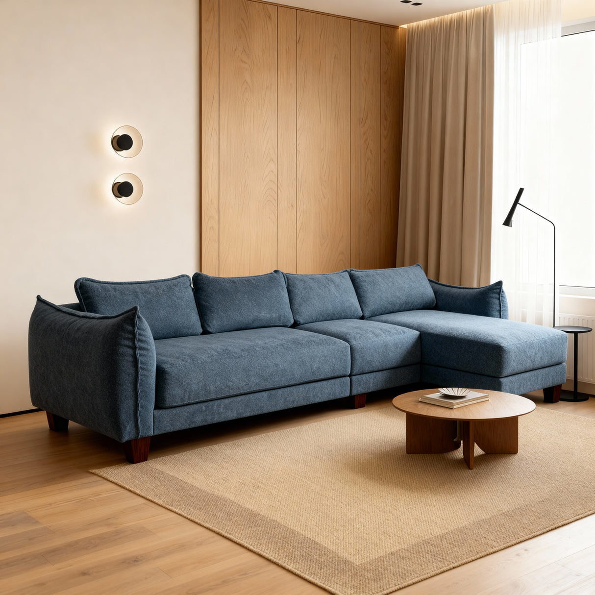 Merossa Home Glow L-Shape Sofa – Modern Comfort Collection
