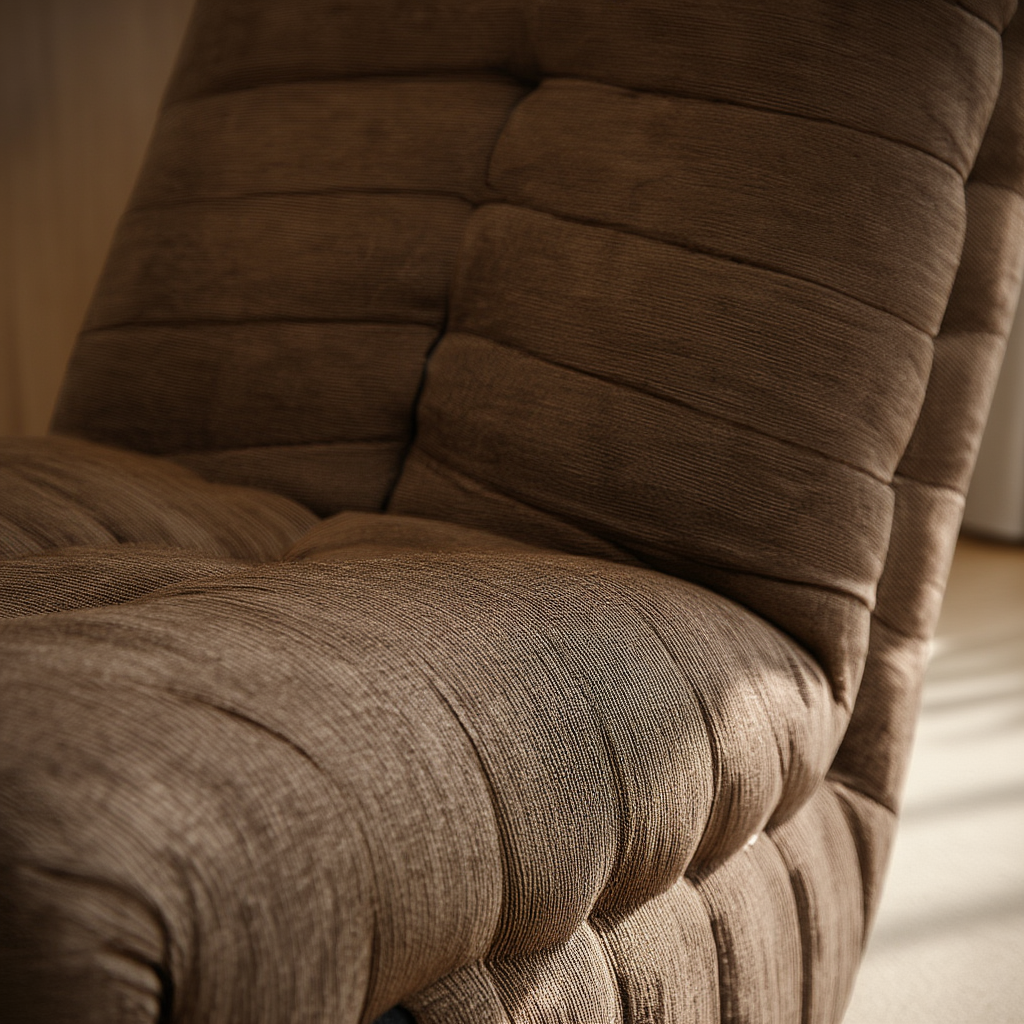 Modern Grey Fabric Lounge Chair