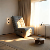Modern Grey Fabric Lounge Chair