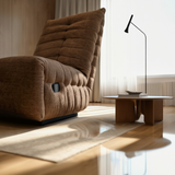 Modern Grey Fabric Lounge Chair