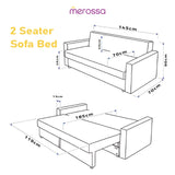 Lava Sofa - bed | 2 seater - Merossa