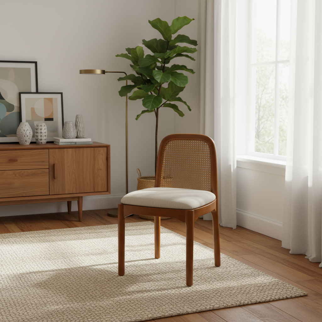 Red Beech Dresser Chair (Off White)