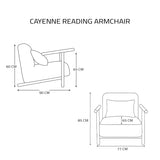 Merossa Cayenne Reading Armchair (Off White) - Merossa