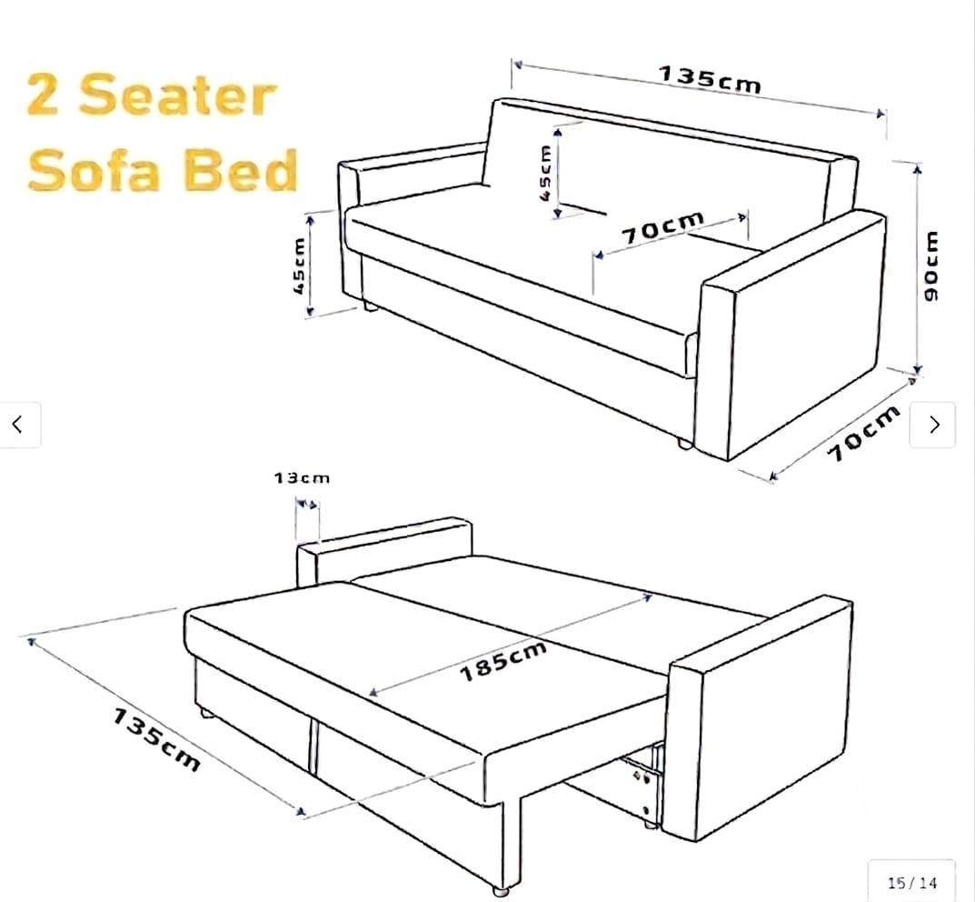 Lava Double Sofa Bed