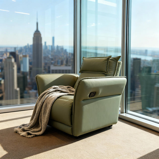 Slim Leather Recliner - Merossa