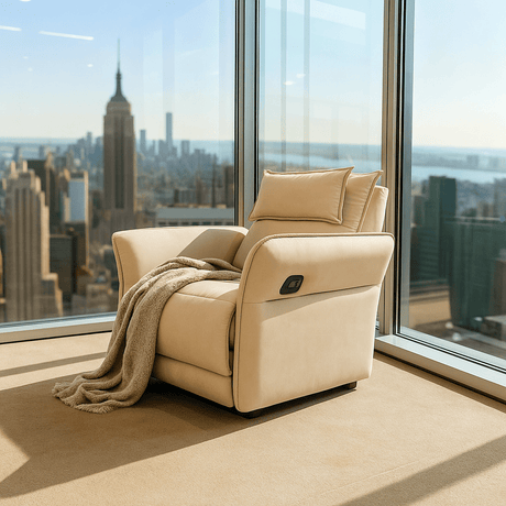 Slim Leather Recliner - Merossa