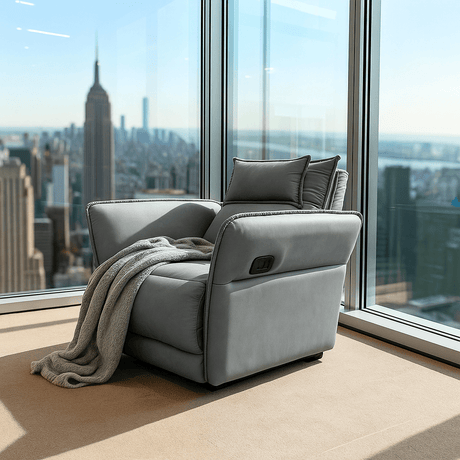 Slim Leather Recliner - Merossa